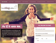 Tablet Screenshot of localdogwalker.com